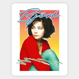 Bjork Aesthetic Style Retro Fan Art Design Magnet